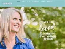 Tablet Screenshot of kimaldrich.com